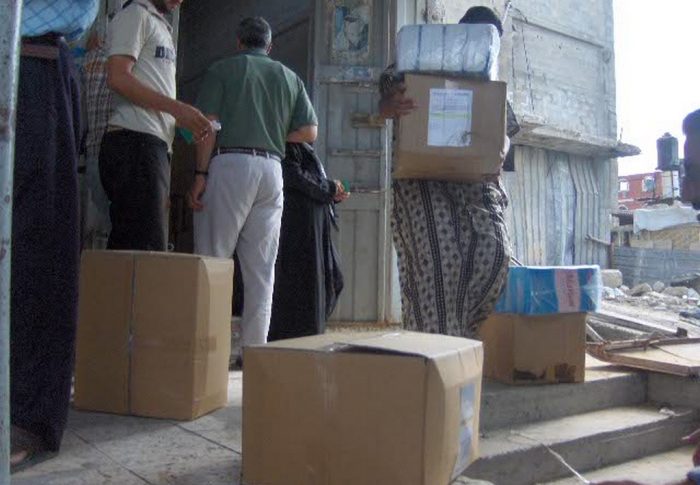 الحياة و الأمل تواصل تقديم خدمات للأسر المتضررة جراء الحرب على غزة