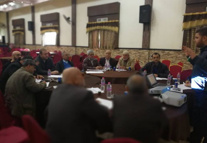 الحياة والأمل تشارك في لقاءات إعداد الخطة الاستراتيجية التنموية لبلدية جباليا النزلة